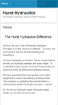Mobile Screenshot of hursthydraulics.com