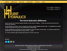 Tablet Screenshot of hursthydraulics.com
